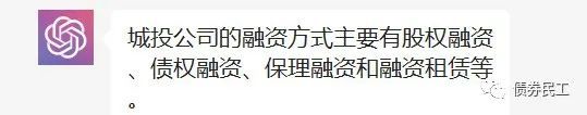 和ChatGPT聊聊城投公司！