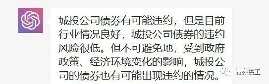 和ChatGPT聊聊城投公司！