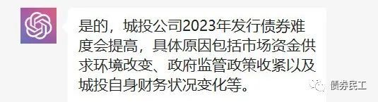 和ChatGPT聊聊城投公司！